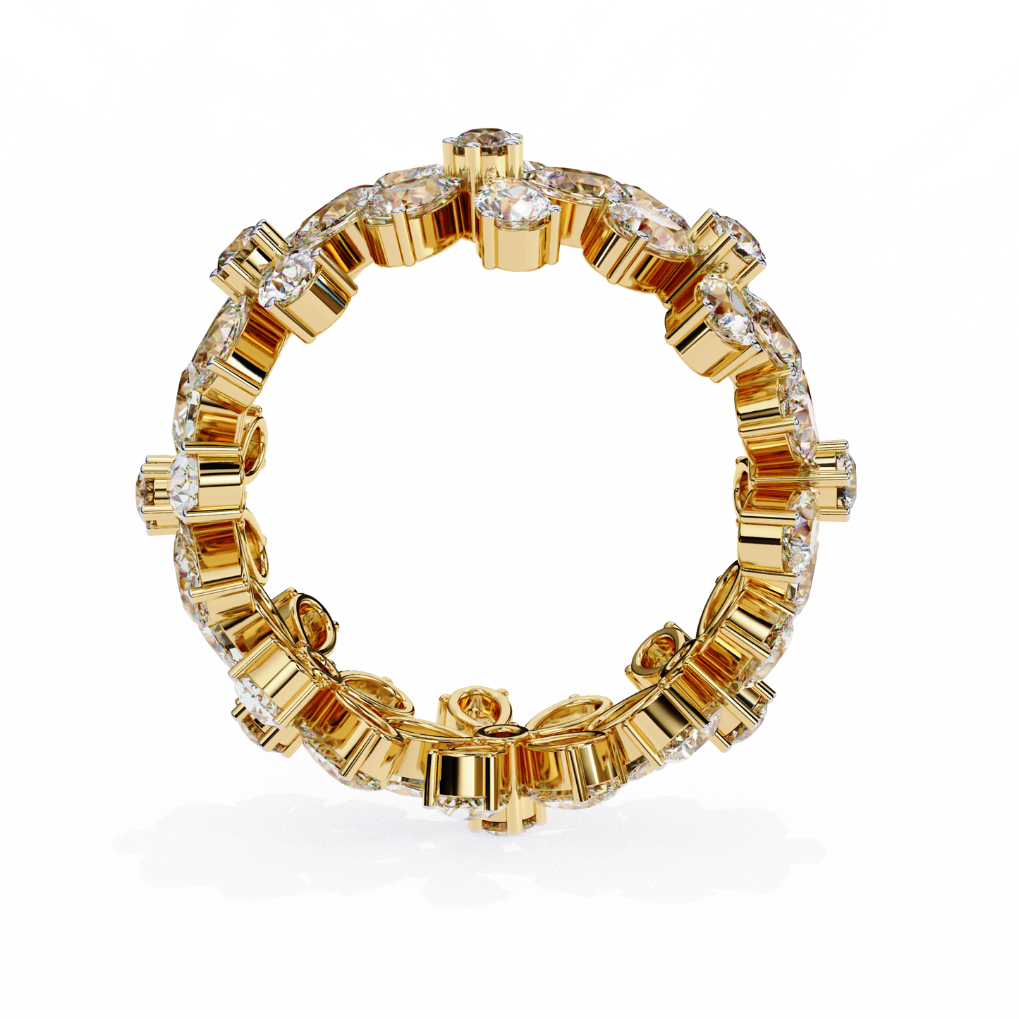 Pear Stackable Diamond Ring Yellow