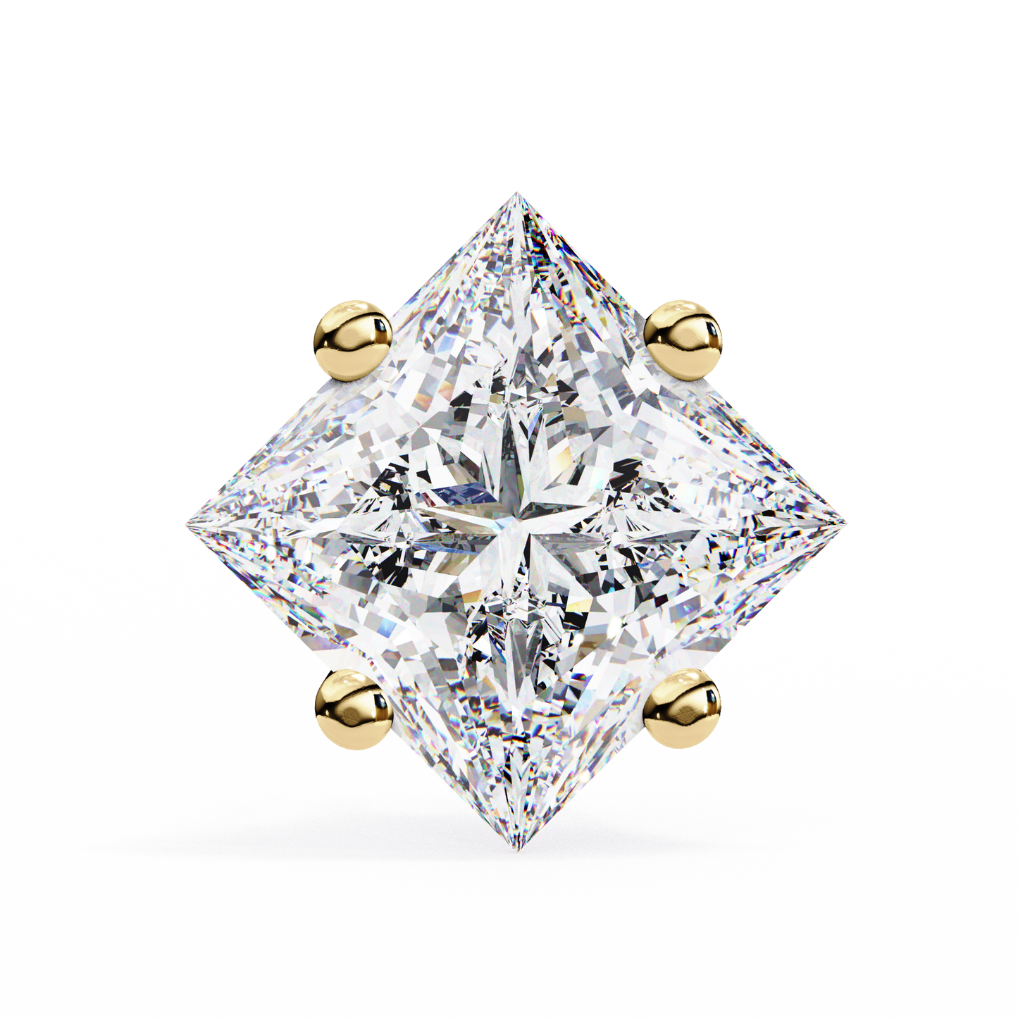 Classic Princess Studs Yellow