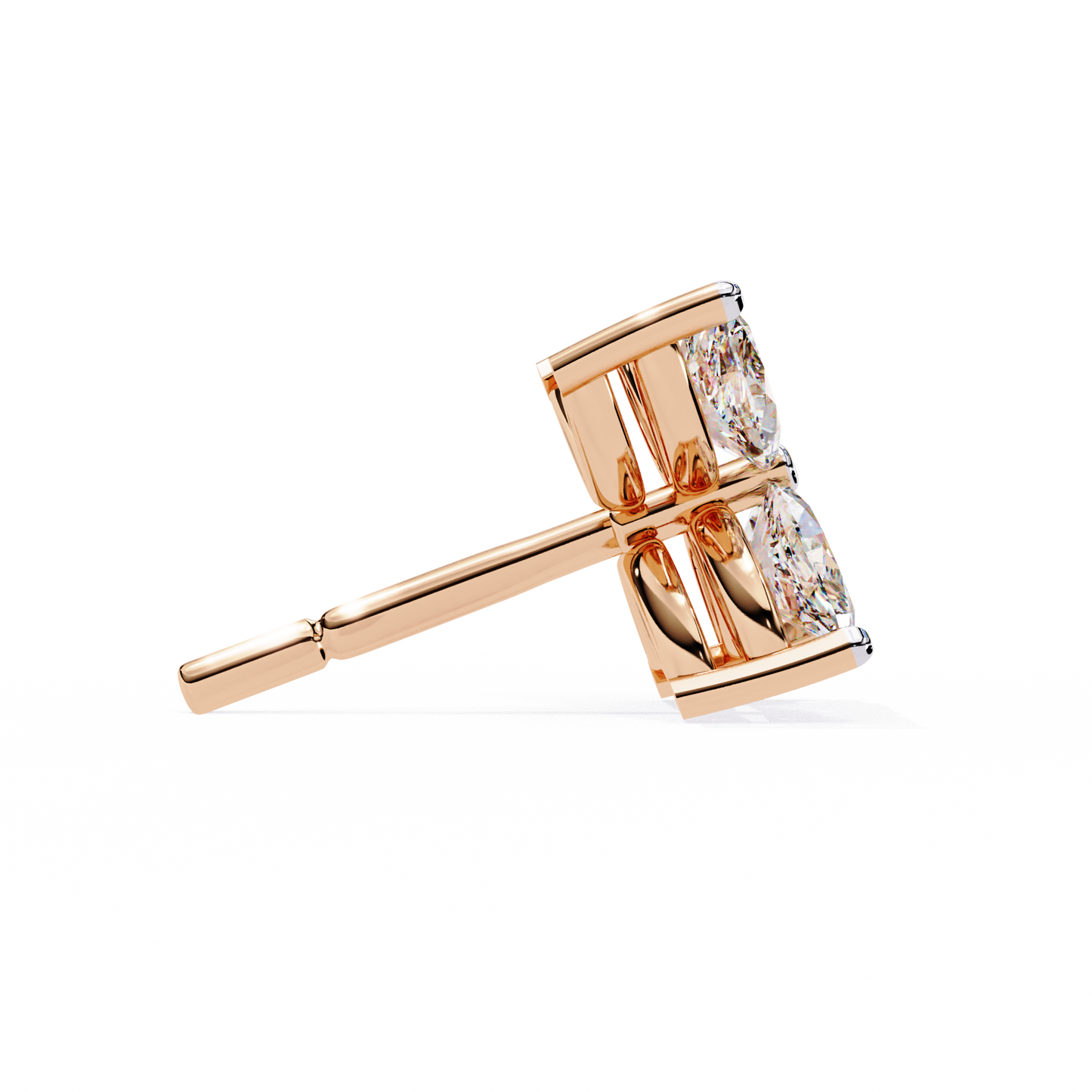 Blooming Diamond Rose Earring