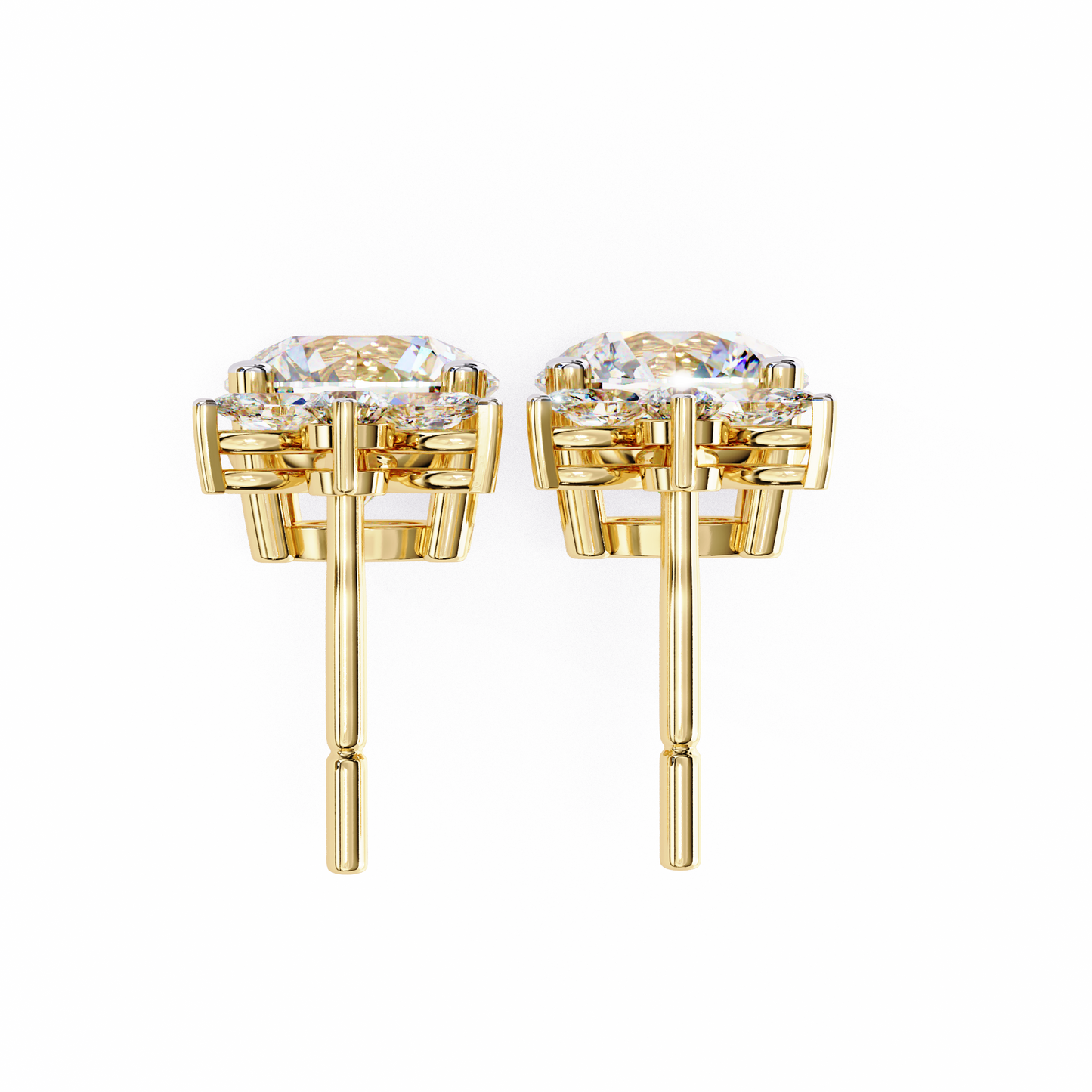 Classy Diamond Danglers Earring Yellow
