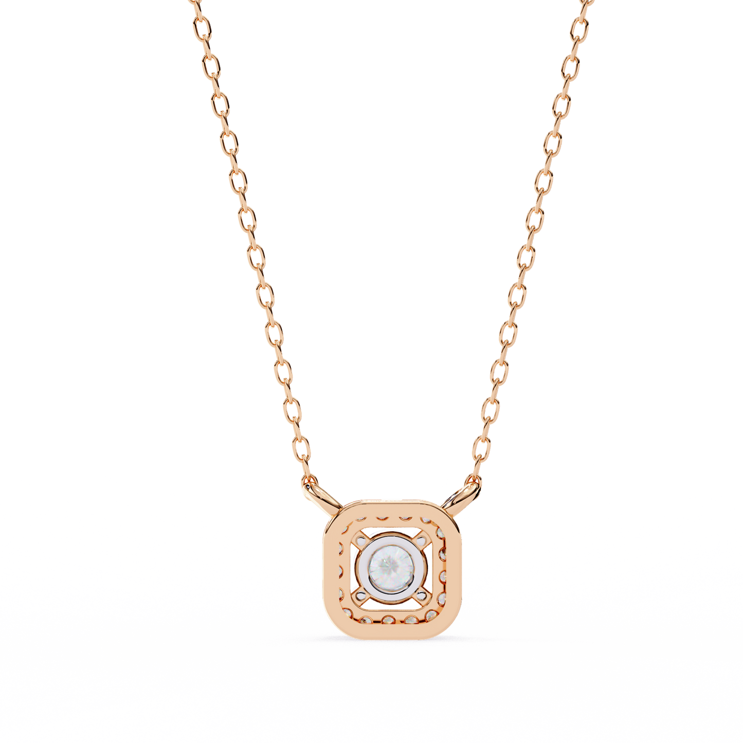 Classic Elegance Round Rose Pendant
