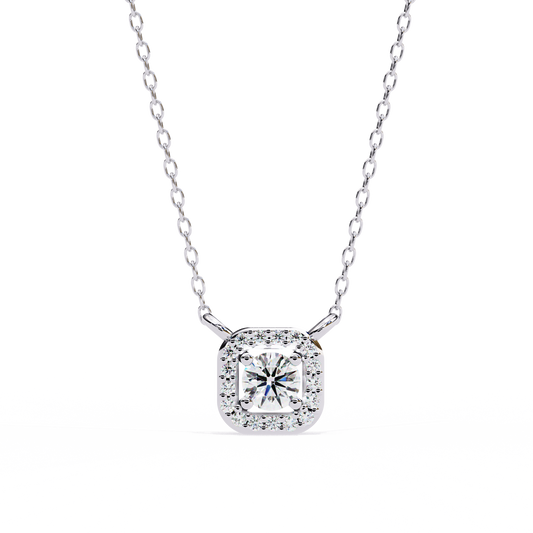 Classic Elegance Round White Pendant
