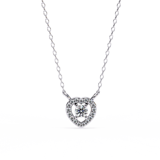 Halo of Luxury Round White Pendant