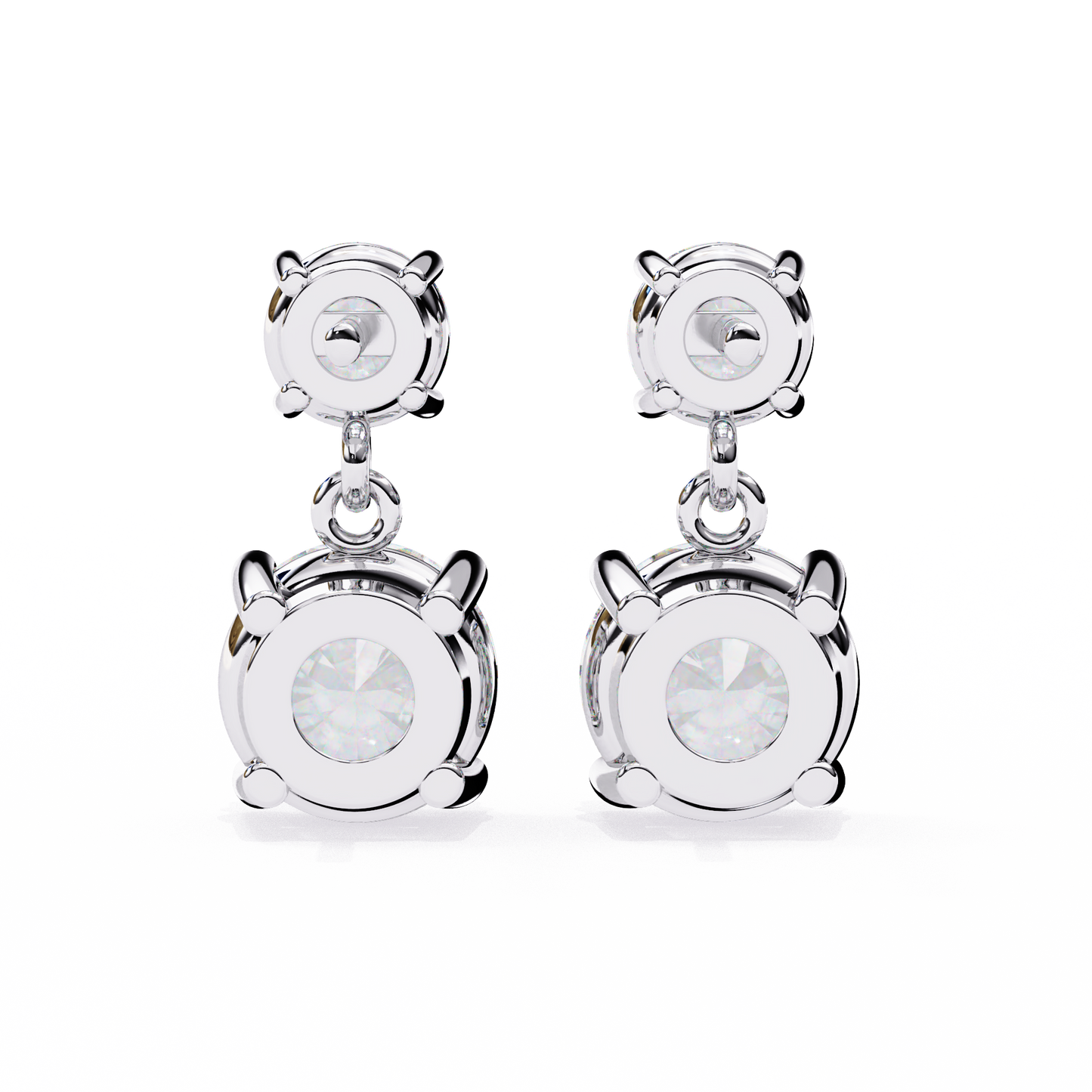 Spring Love Diamond Drops Earring White
