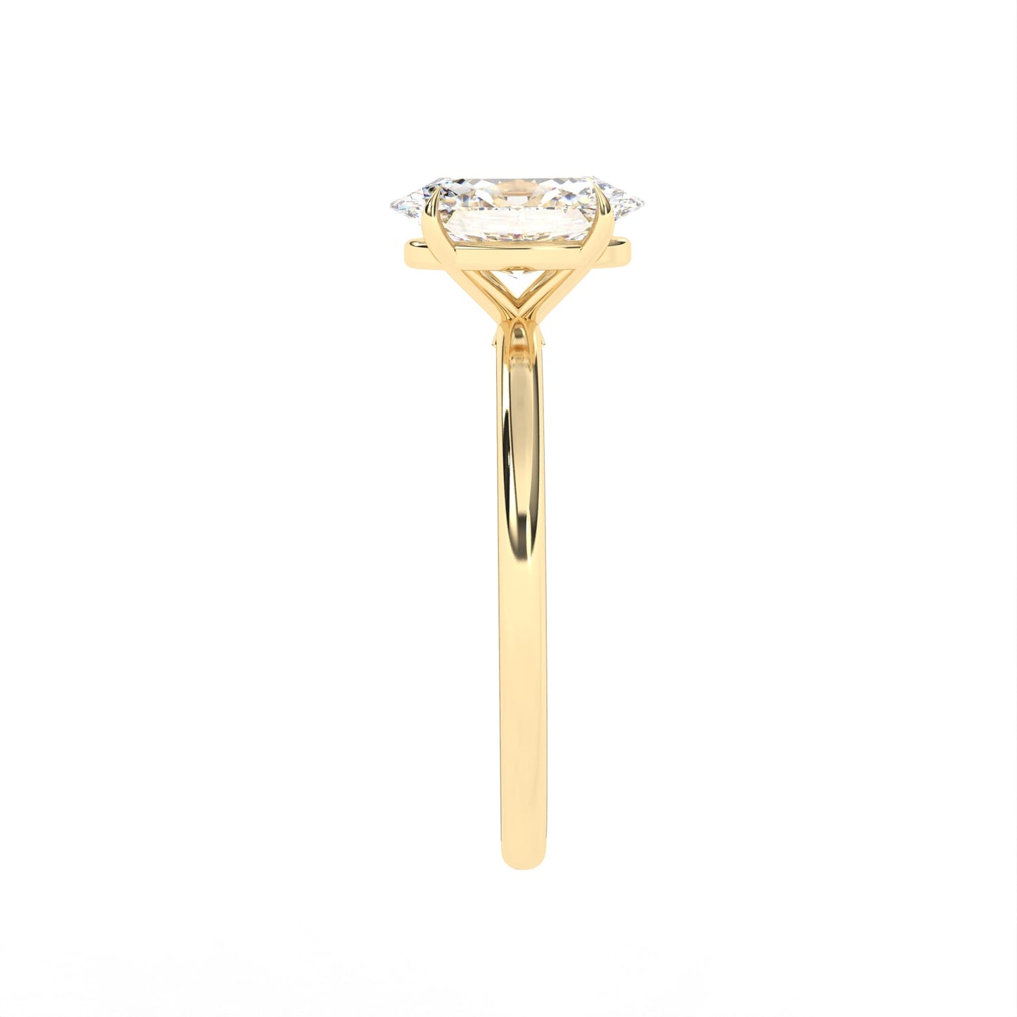 Oval Engagement Ring Yellow