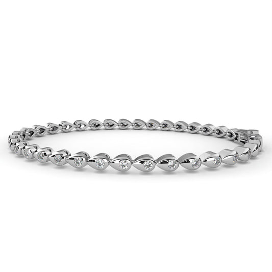 Classic Tennis Bracelet White