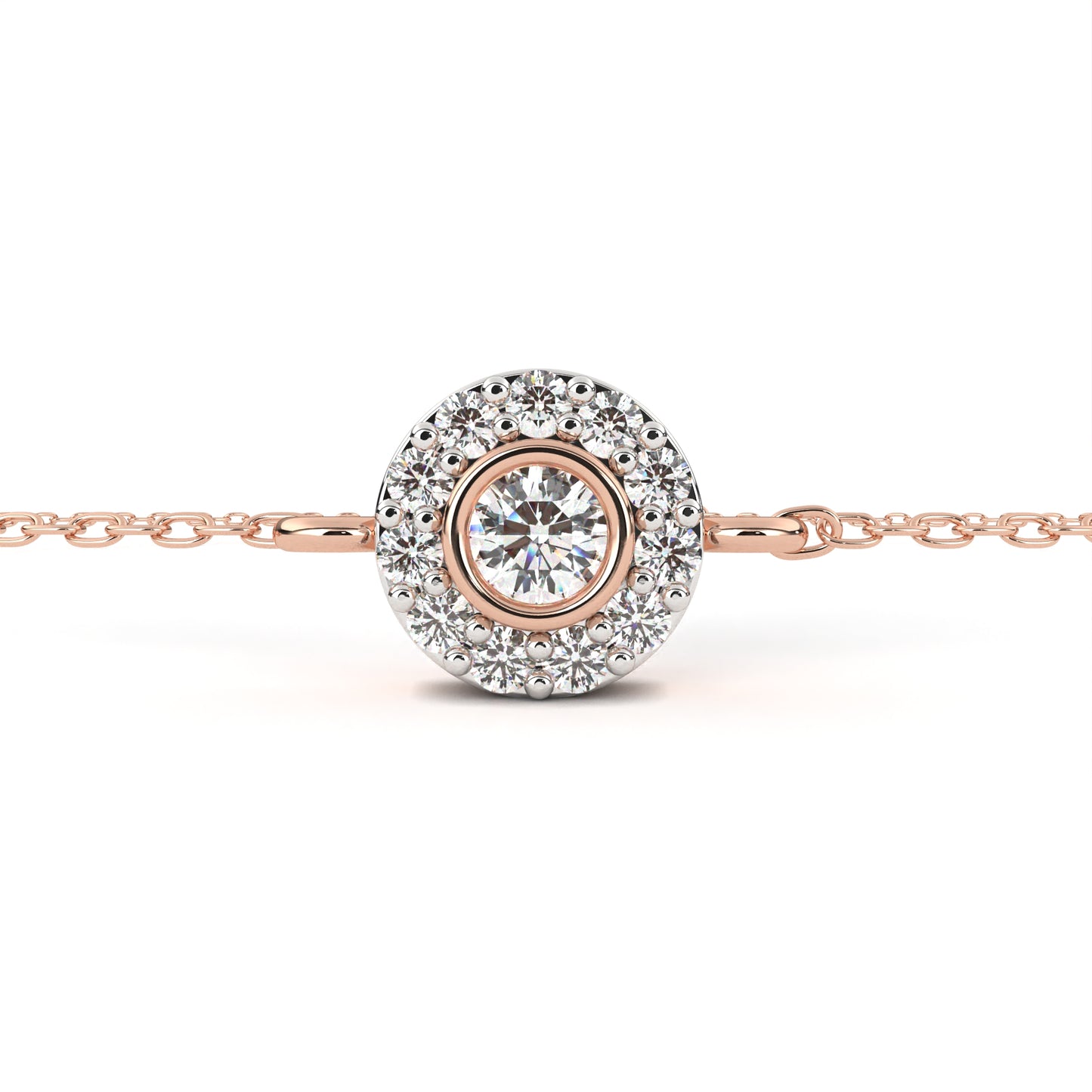 Floral Diamond Bracelet Rose