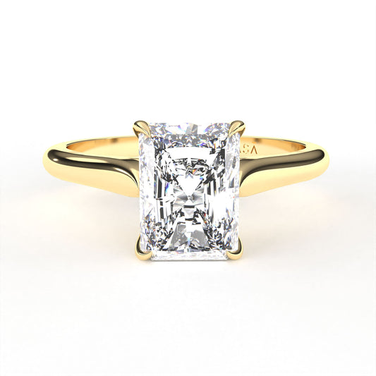 Radiant Engagement Ring Yellow