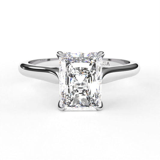 Radiant Engagement Ring White