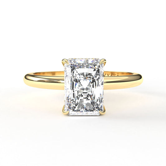 Radiant Hidden Halo Ring Yellow