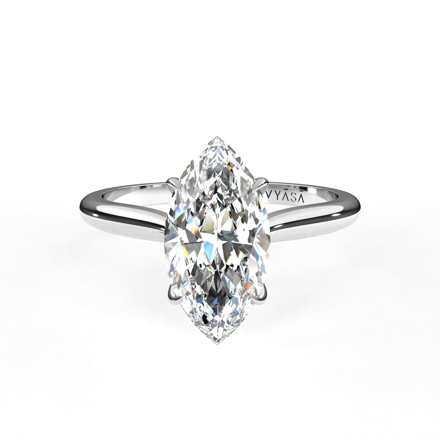 Marquise Engagement Ring White