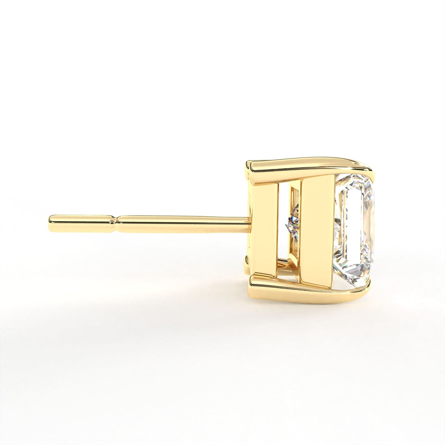 Princess Solitaire Yellow Earring