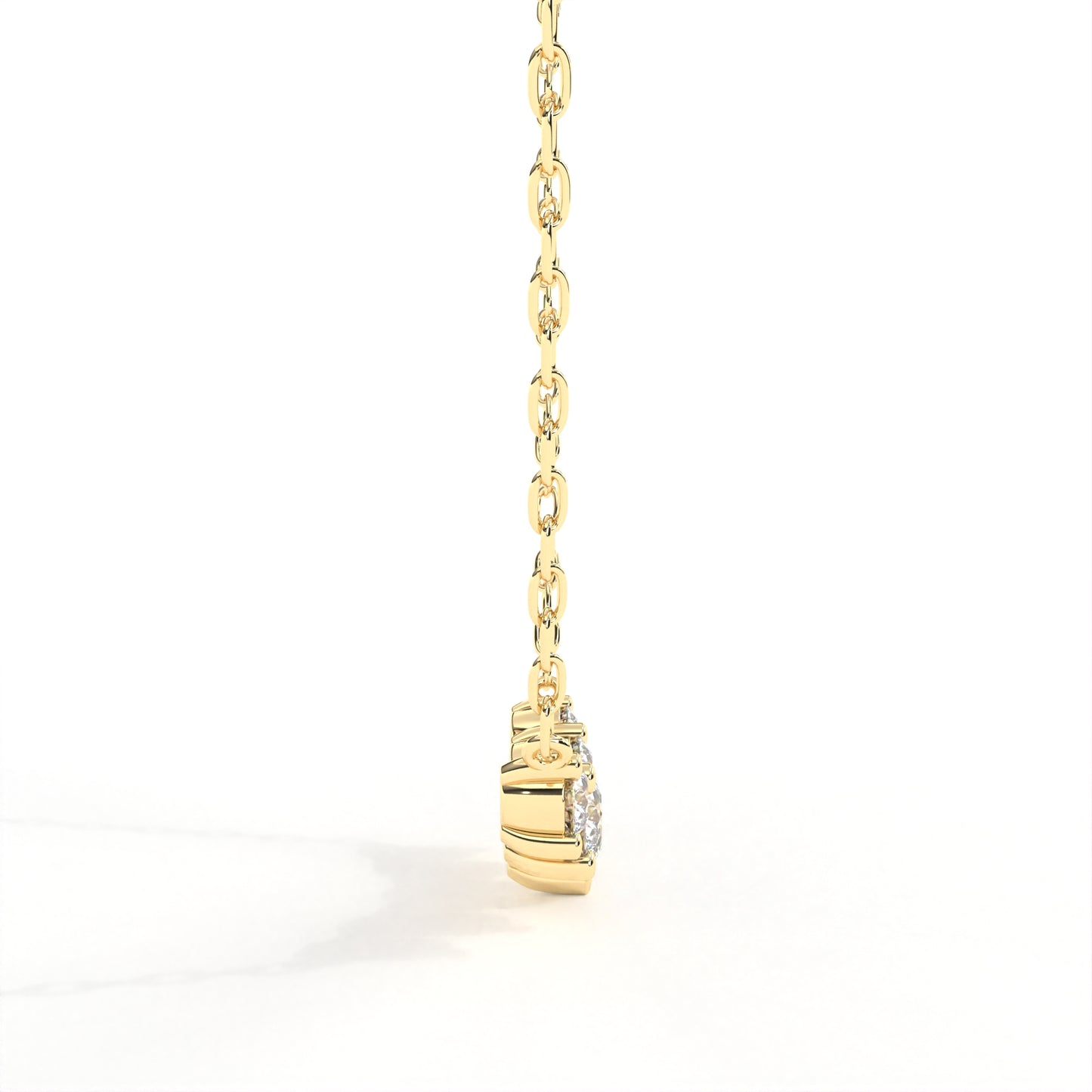 Round Penta Necklace Yellow