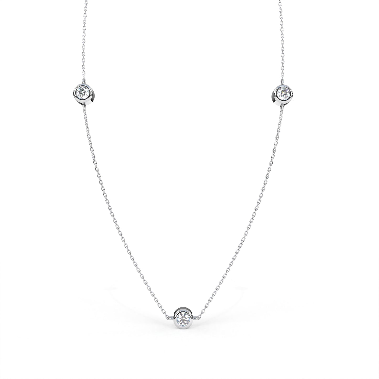 Charmer Necklace White Gold