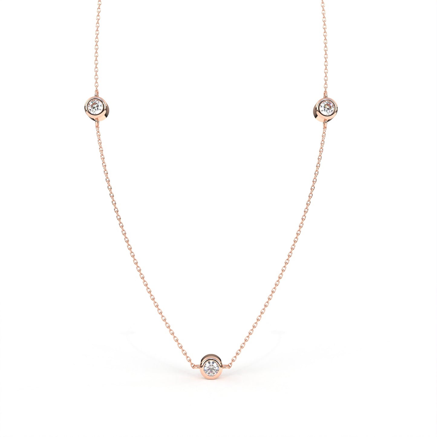 Charmer Necklace Rose Gold