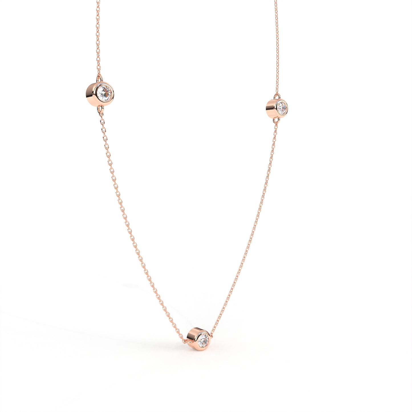 Charmer Necklace Rose Gold