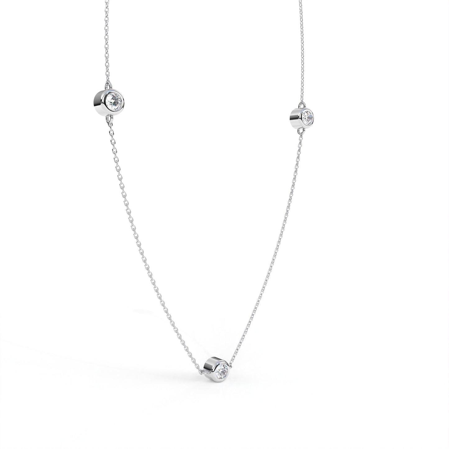 Charmer Necklace White Gold