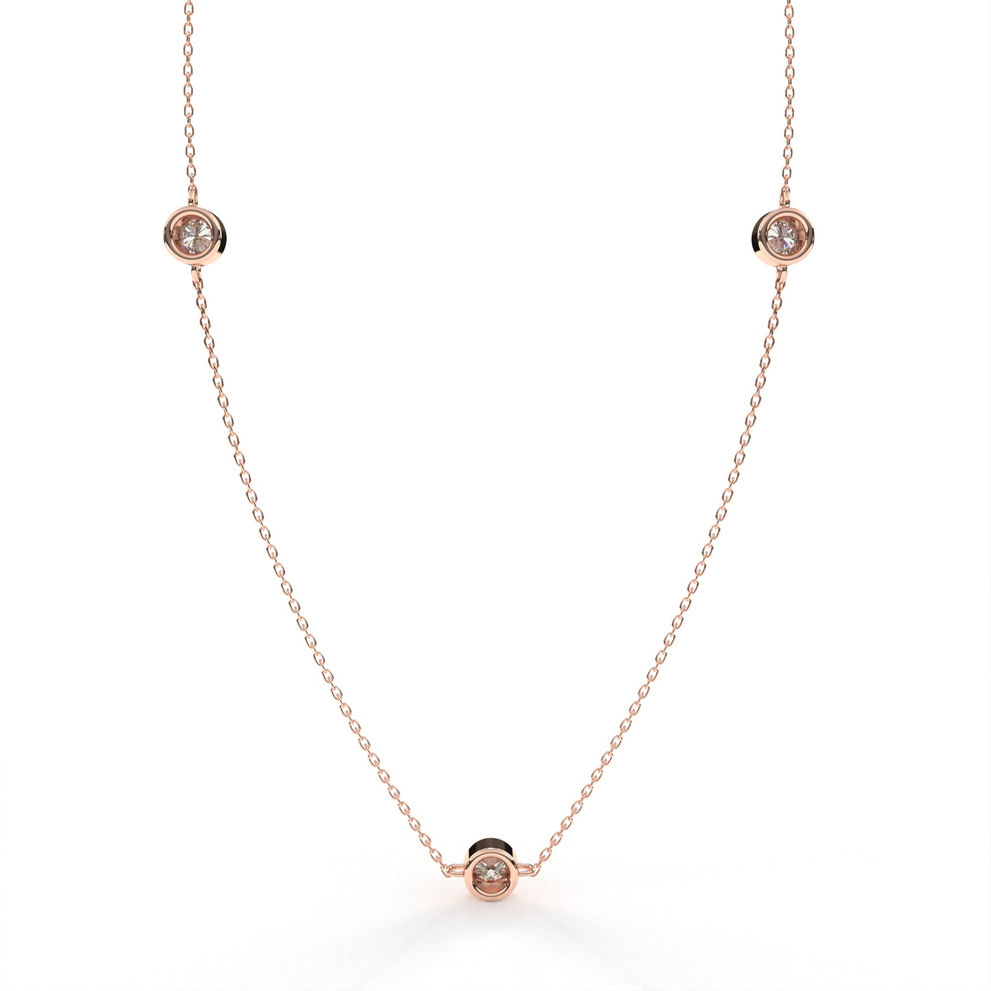 Charmer Necklace Rose Gold