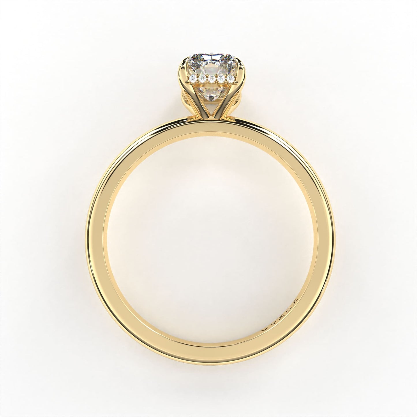 Radiant Hidden Halo Ring Yellow