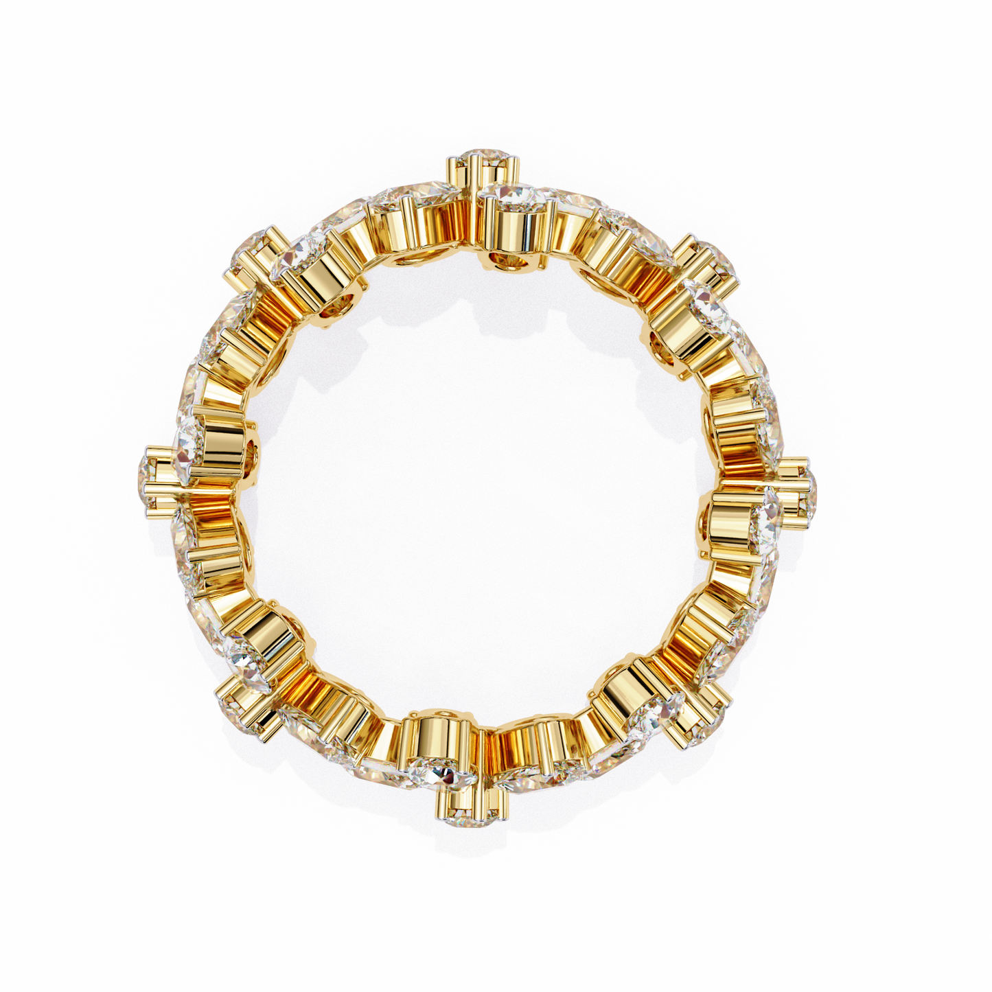 Pear Stackable Diamond Ring Yellow