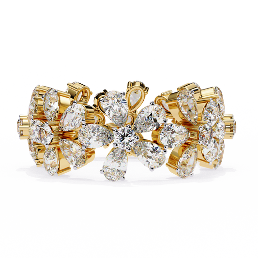 Pear Stackable Diamond Ring Yellow