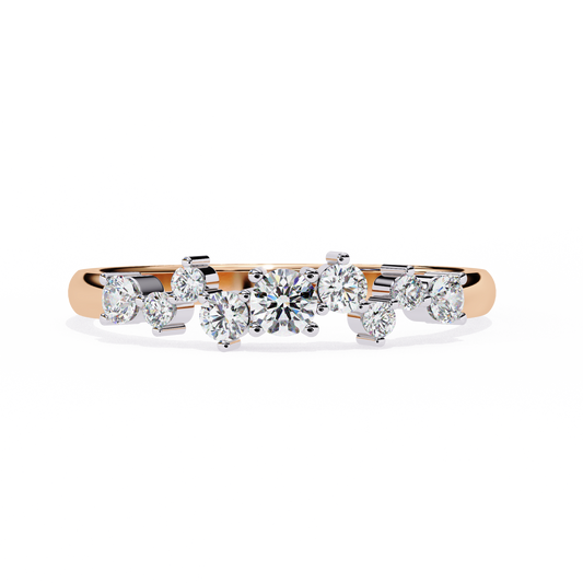 Stackable Dots Eternity Band Rose