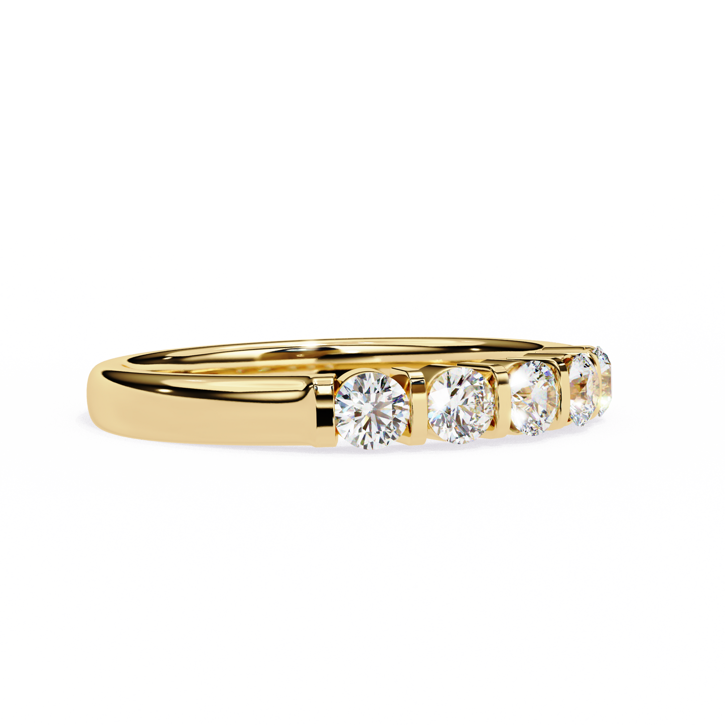 Eternity Band Ring Yellow