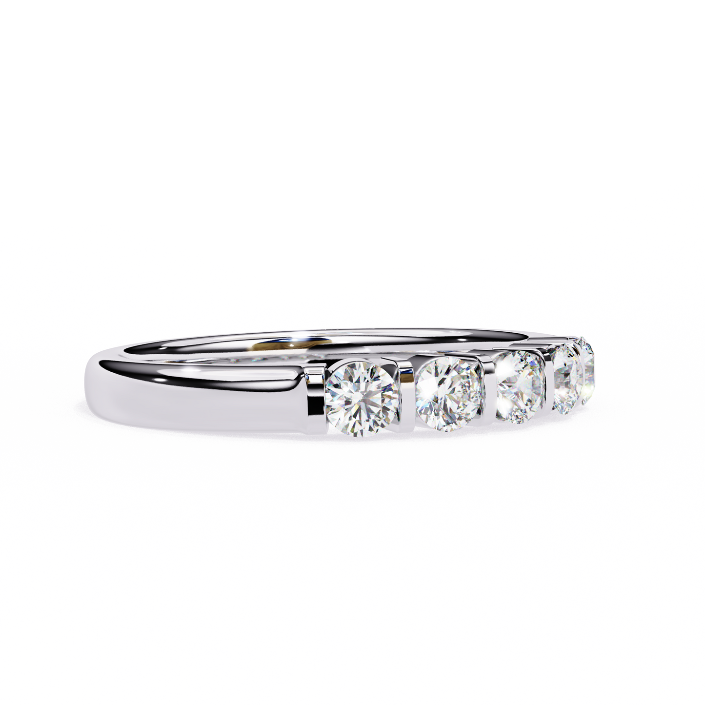 Eternity Band Ring White