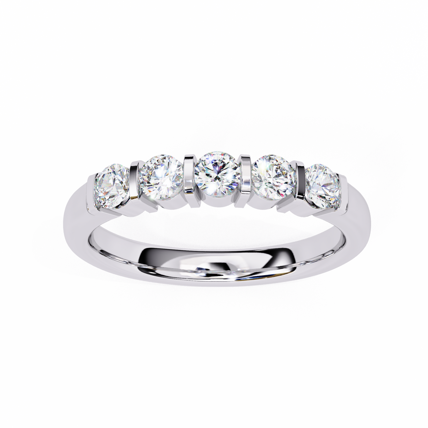 Eternity Band Ring White