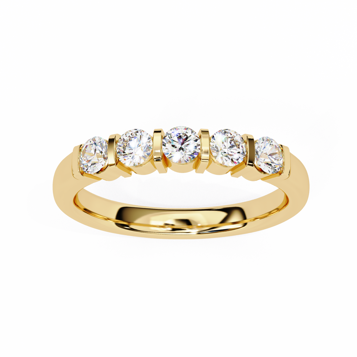 Eternity Band Ring Yellow