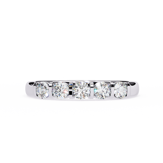 Eternity Band Ring White