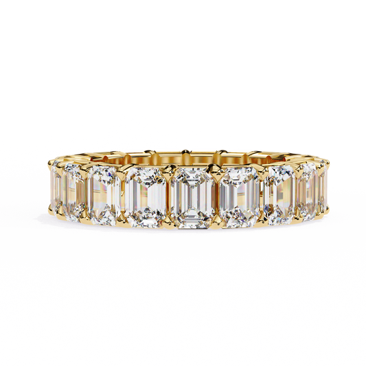 Emerald Eternity Band Yellow