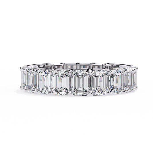 Emerald Eternity Band White