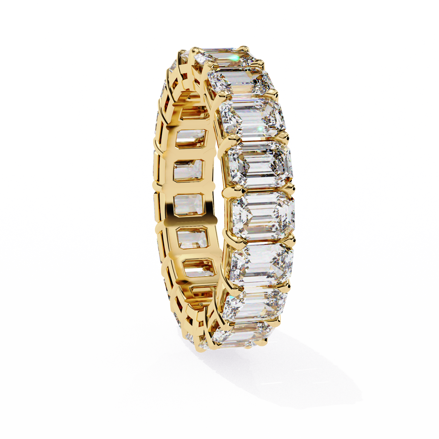 Emerald Eternity Band Yellow