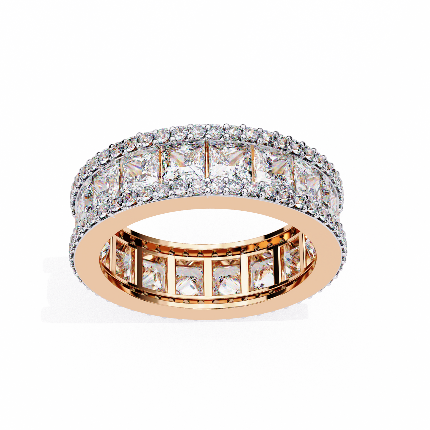 Modern Elegance Eternity Band Rose