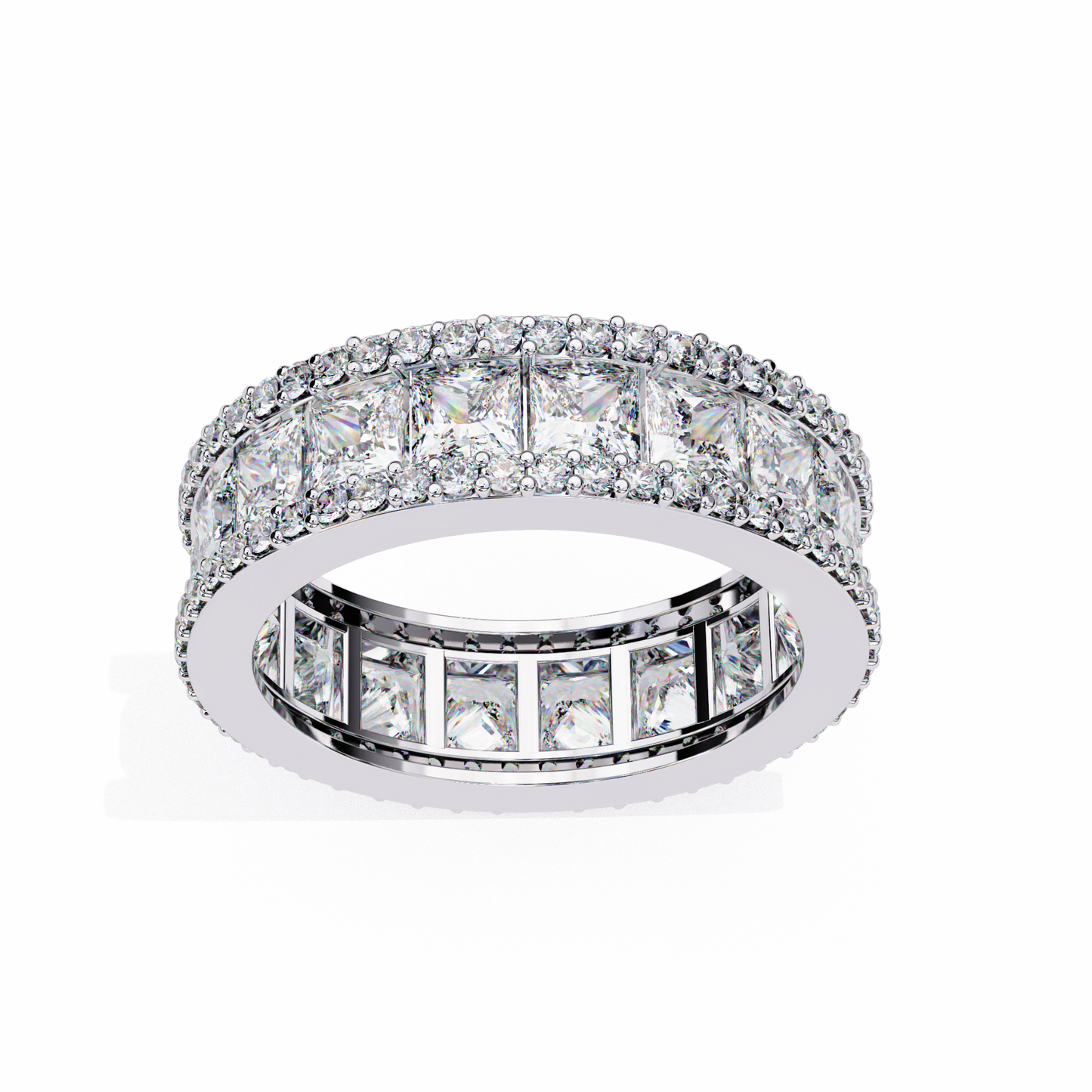 Modern Elegance Eternity Band White