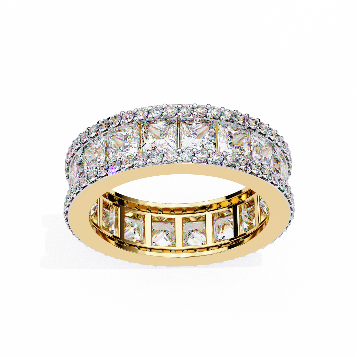 Modern Elegance Eternity Band Yellow