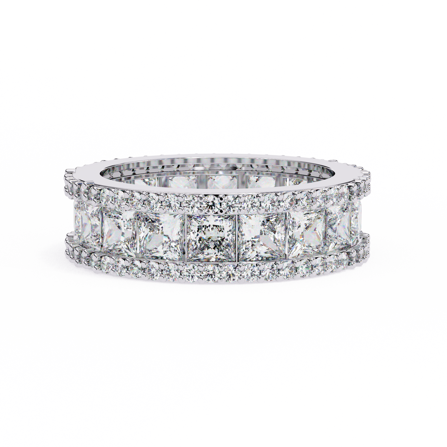 Modern Elegance Eternity Band White