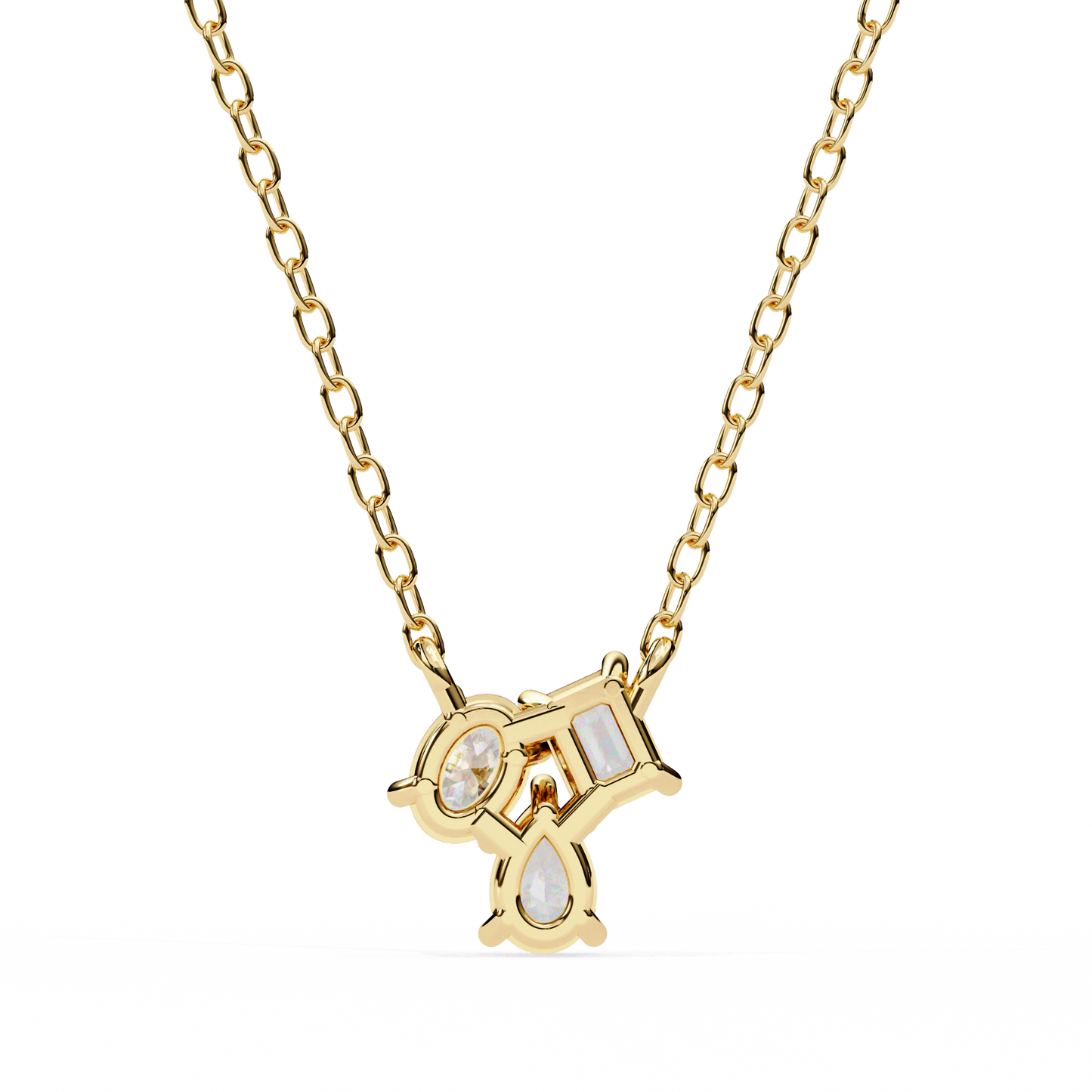 Modern Mix Diamonds Pendant Yellow