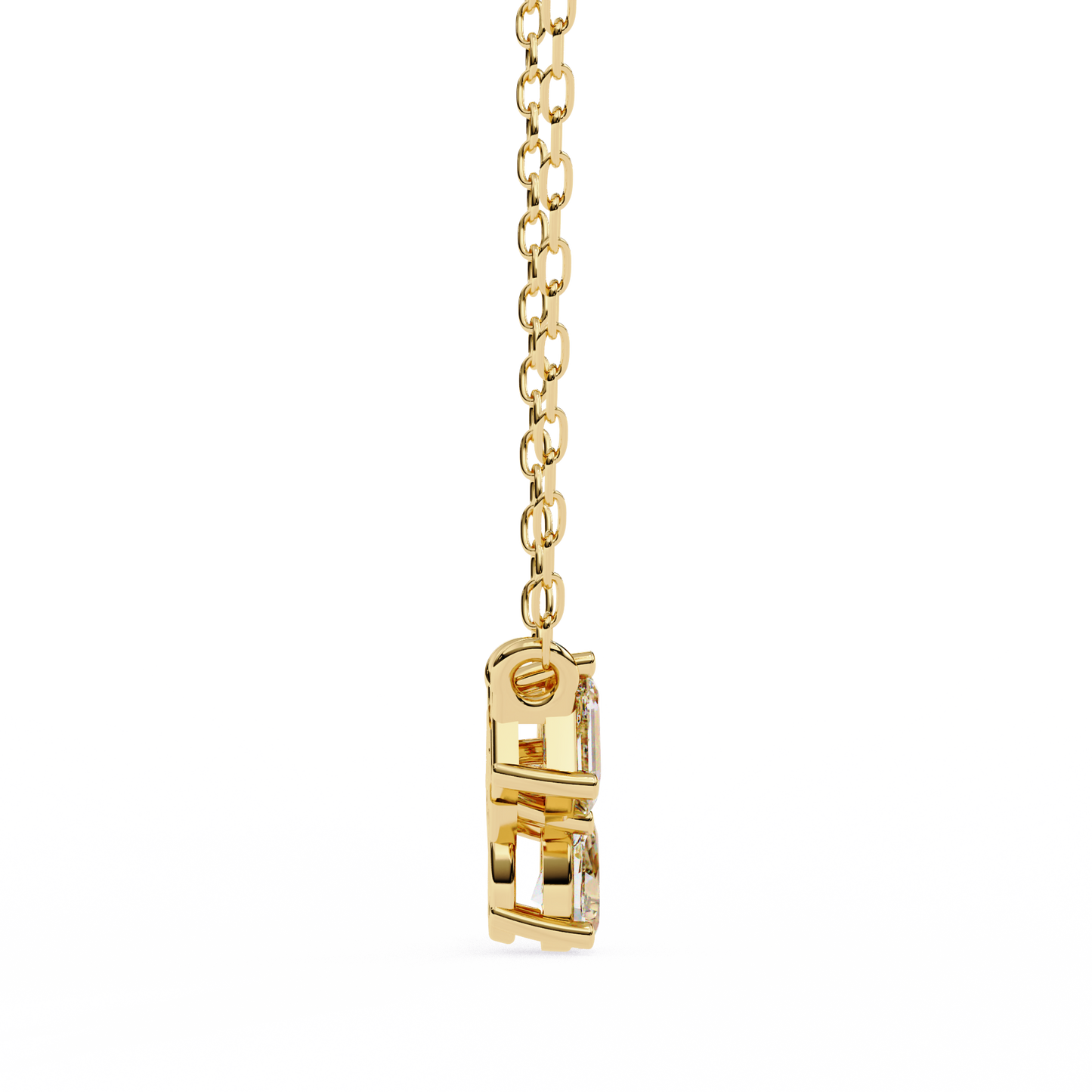 Modern Mix Diamonds Pendant Yellow