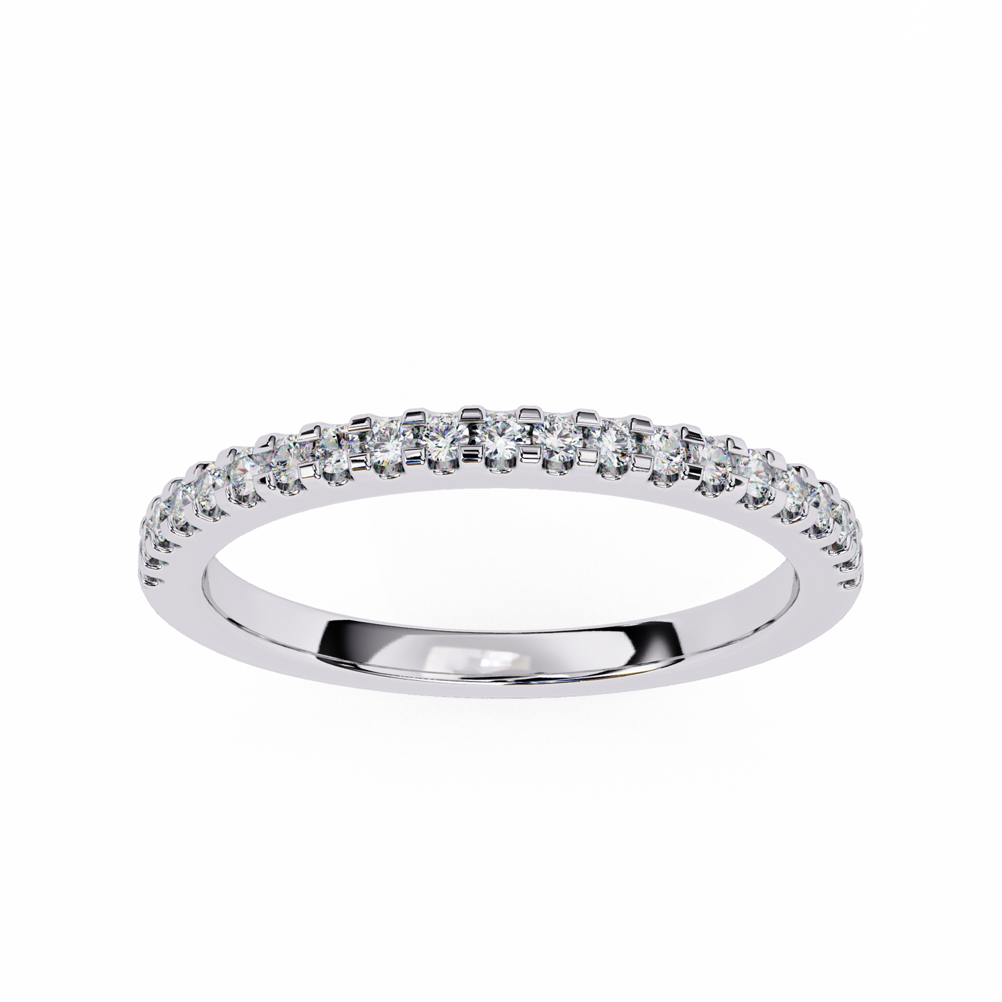 Diamond Fusion Eternity Band White