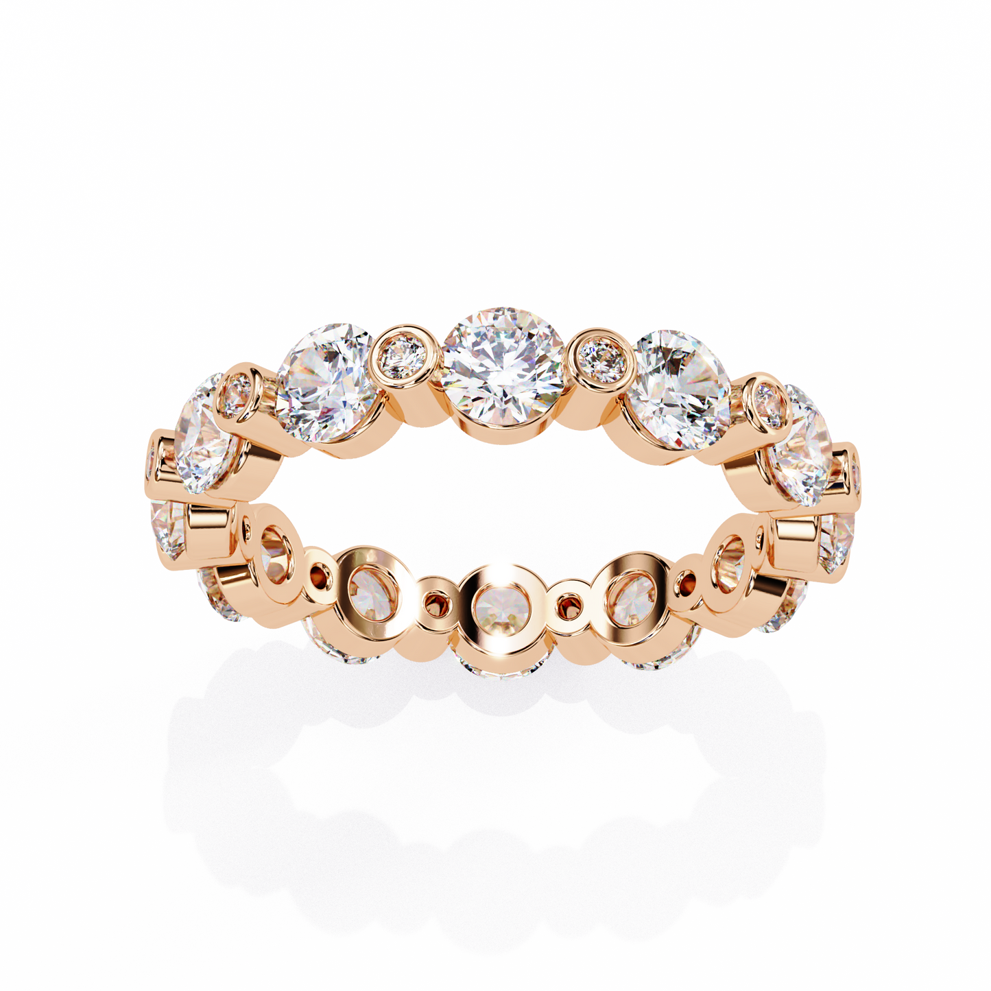 Diamond Classics Eternity Band Rose