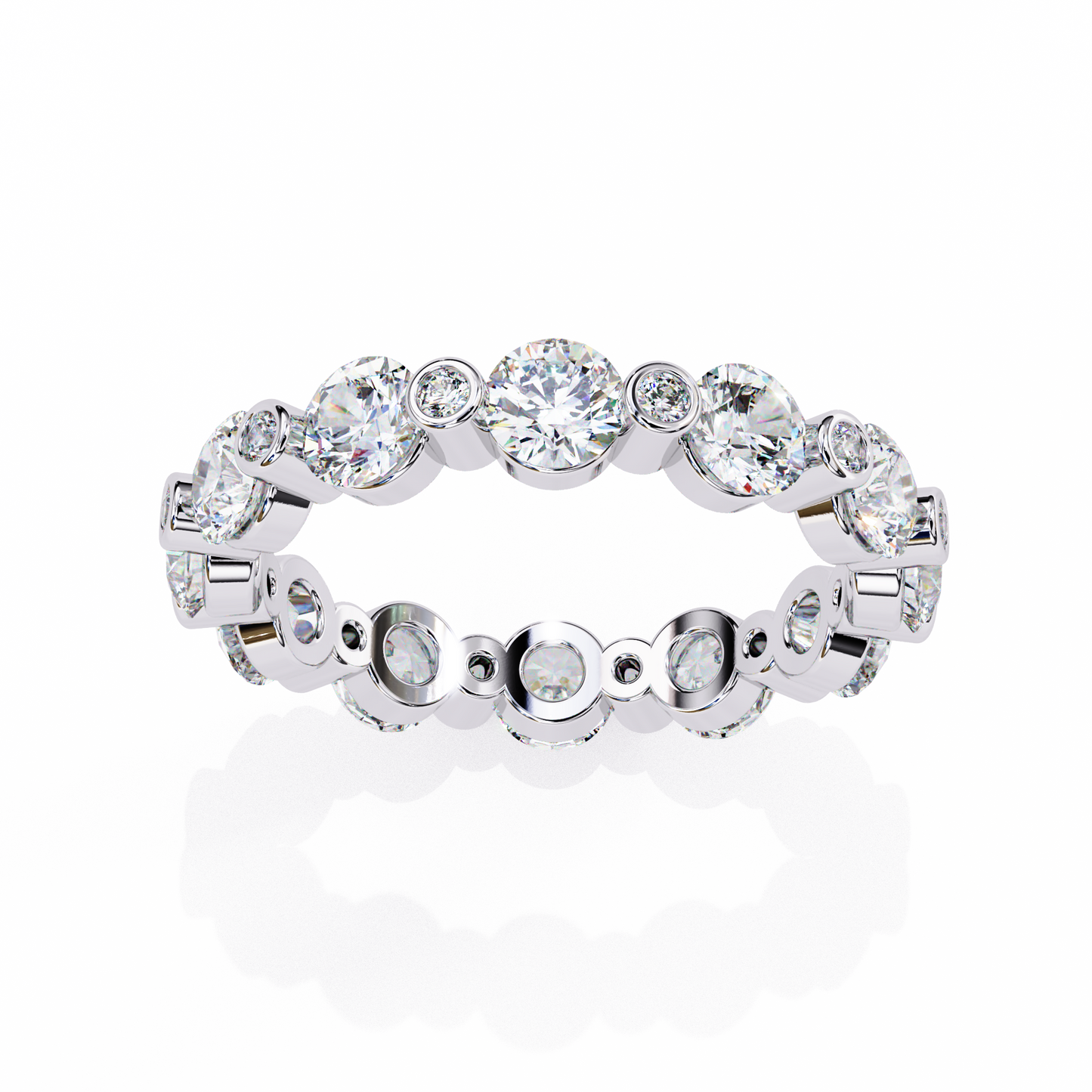 Diamond Classics Eternity Band White