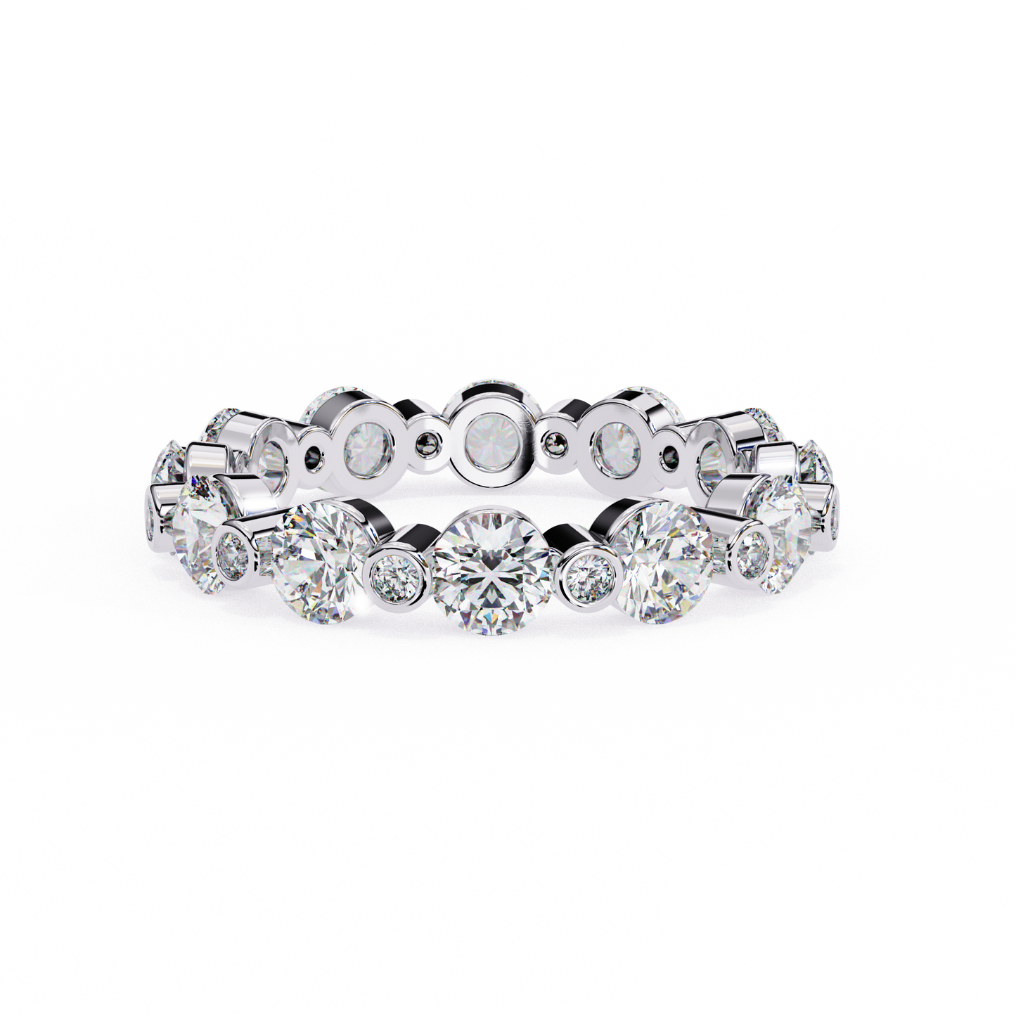 Diamond Classics Eternity Band White