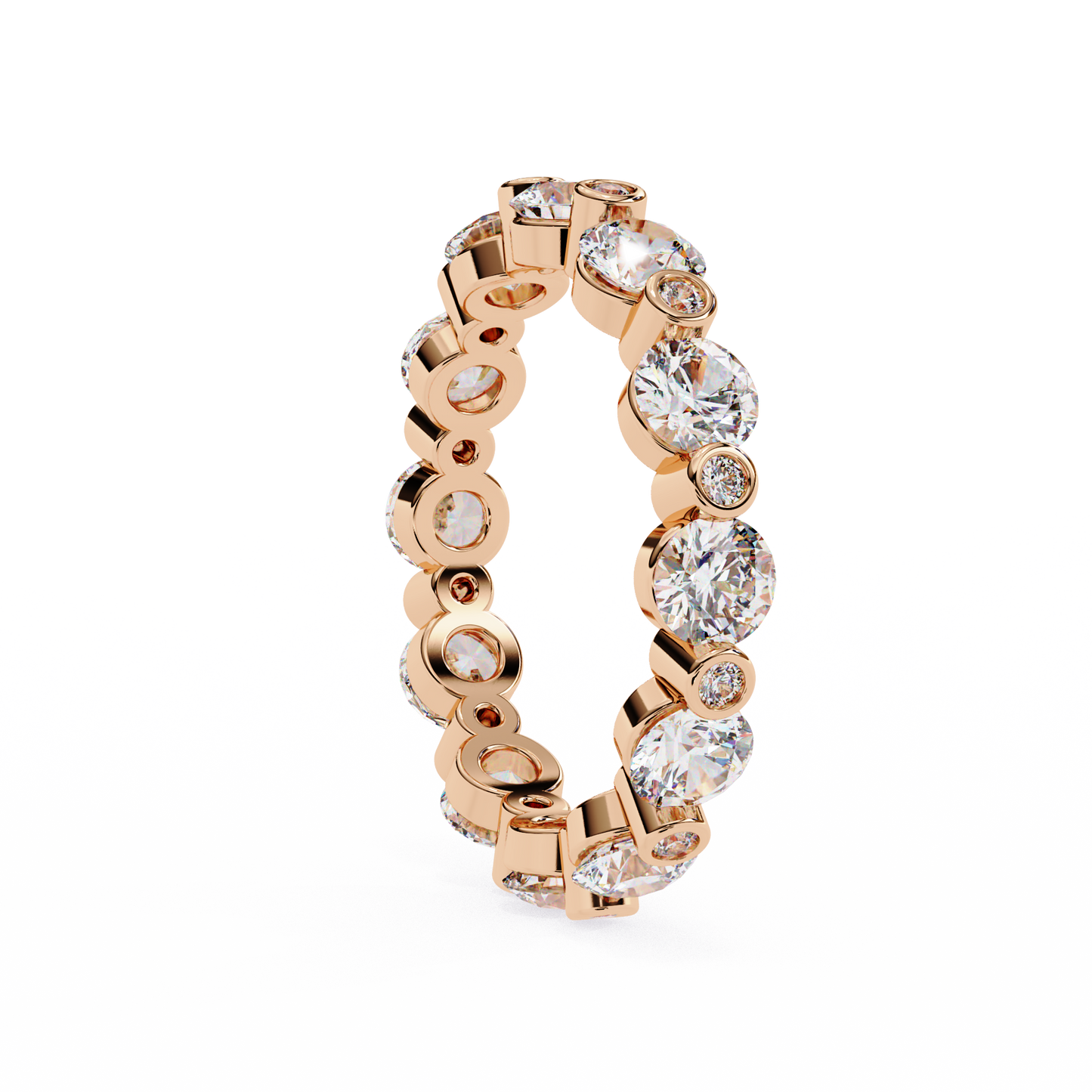 Diamond Classics Eternity Band Rose