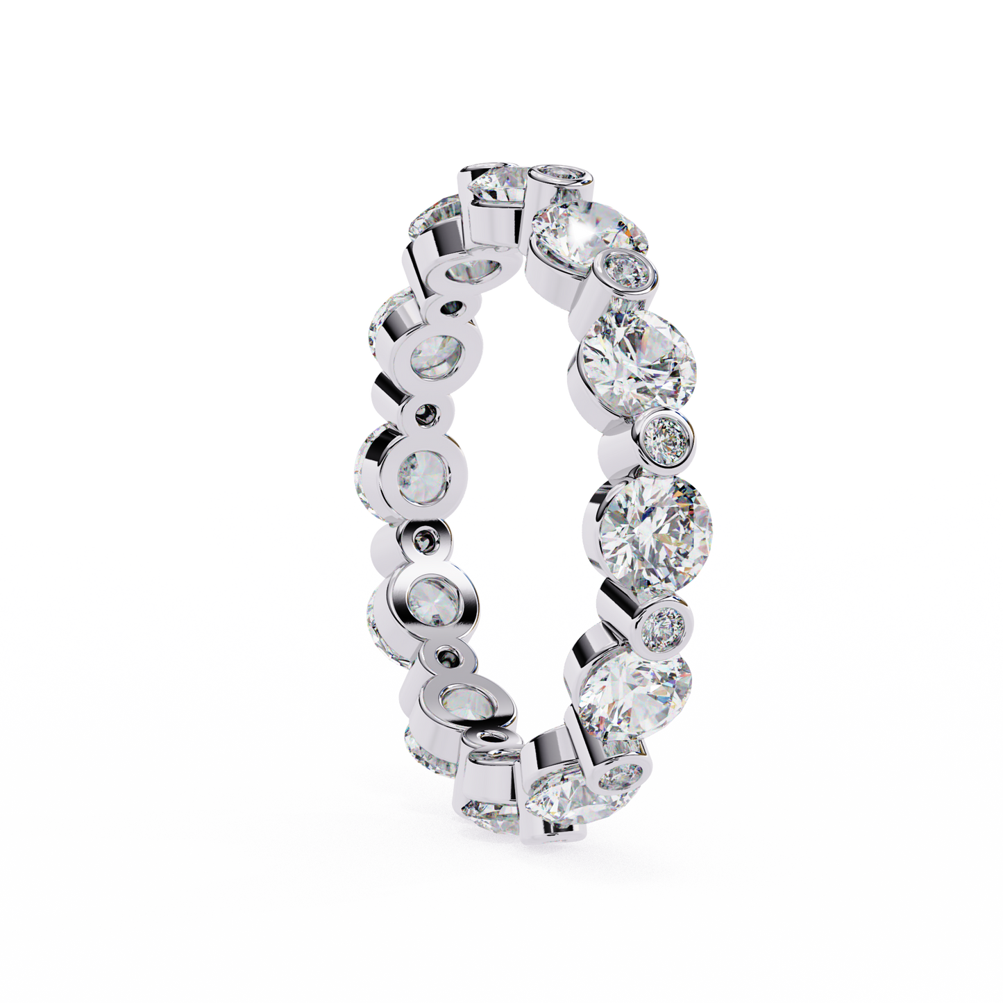 Diamond Classics Eternity Band White