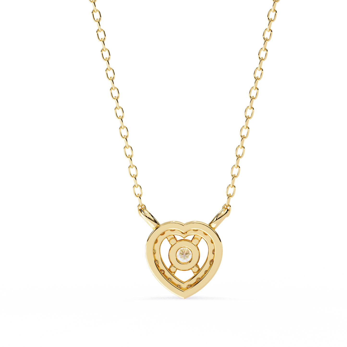 Halo of Luxury Round Yellow Pendant