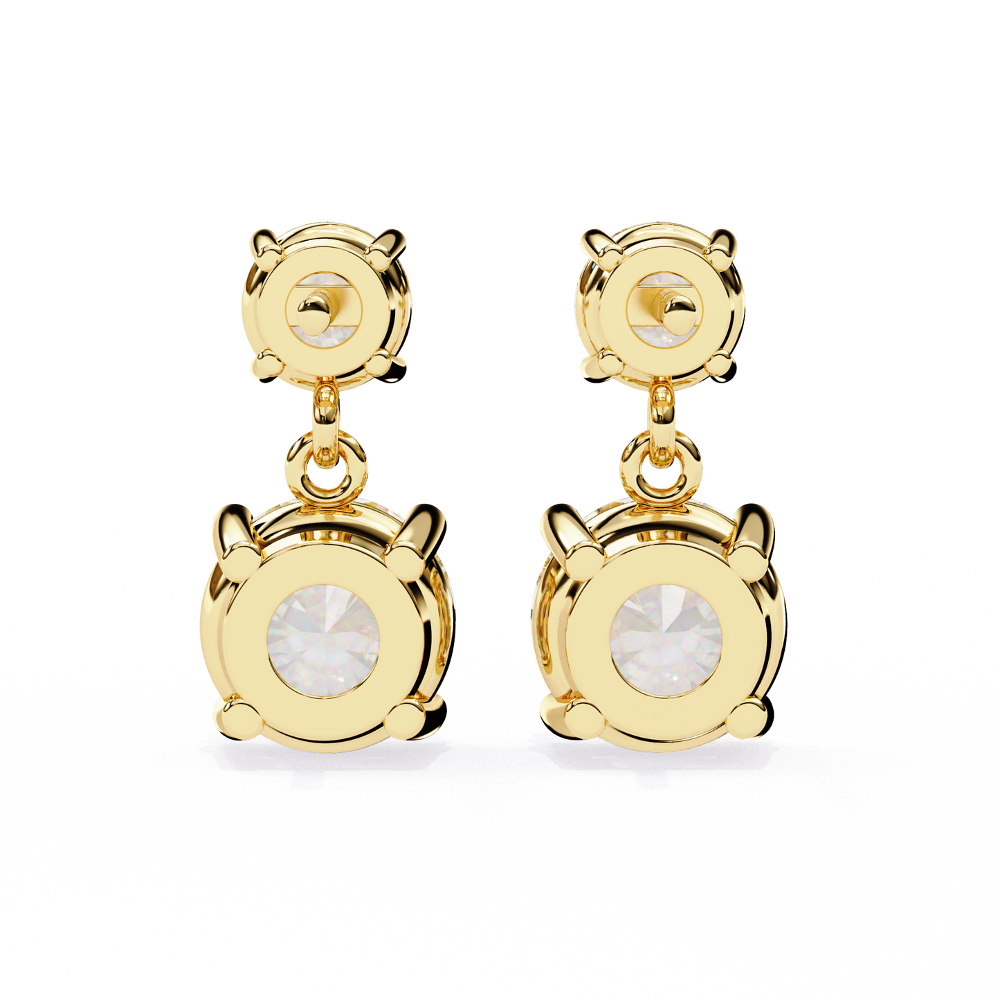 Spring Love Diamond Drops Earring Yellow