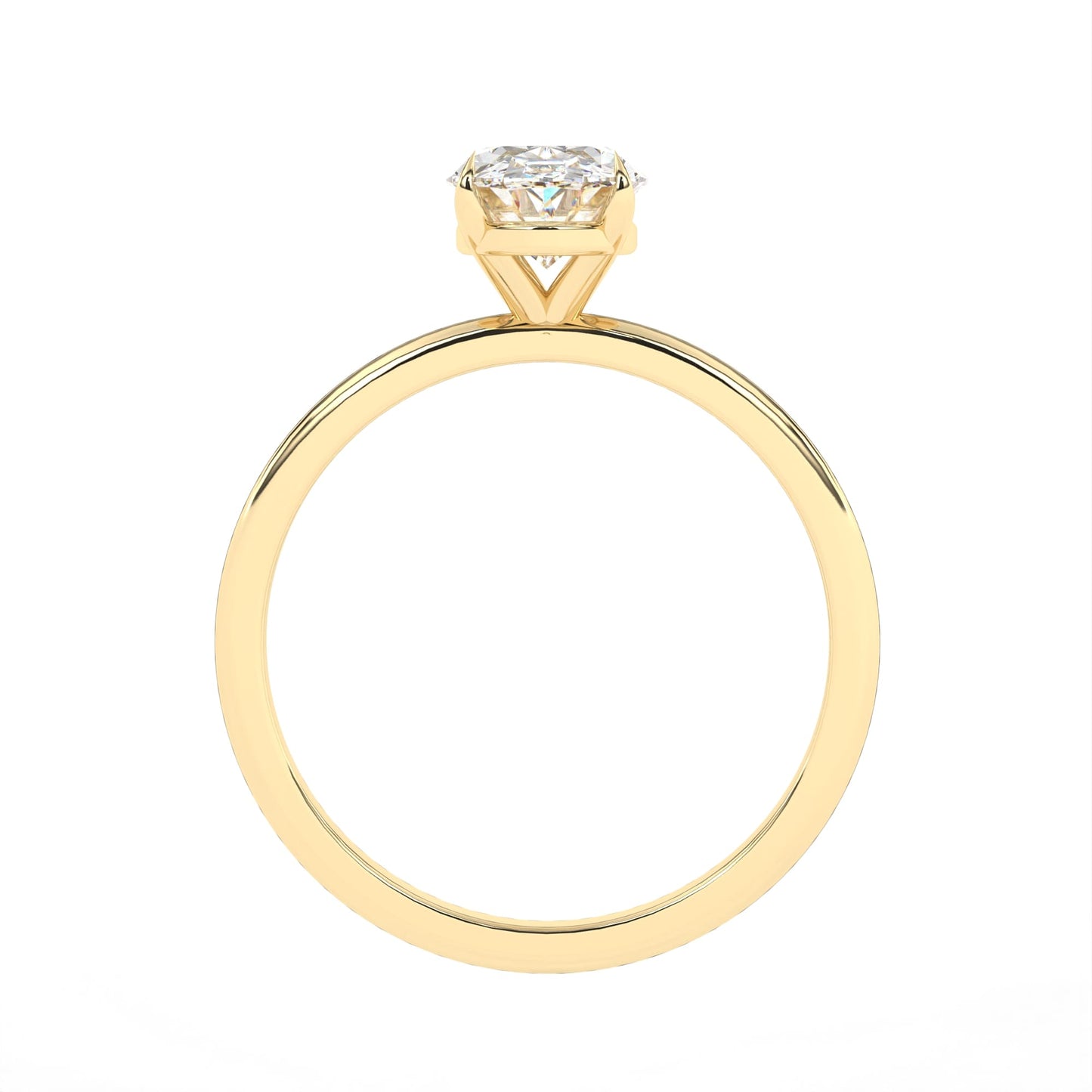 Oval Engagement Ring Yellow