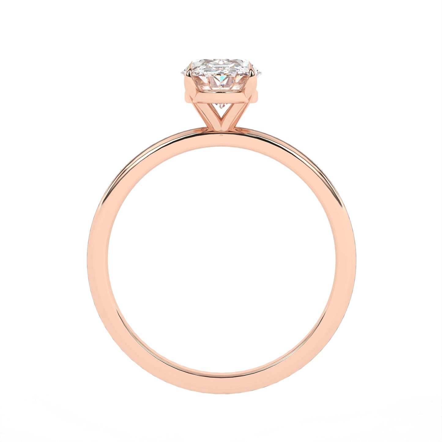 Oval Engagement Ring Rose